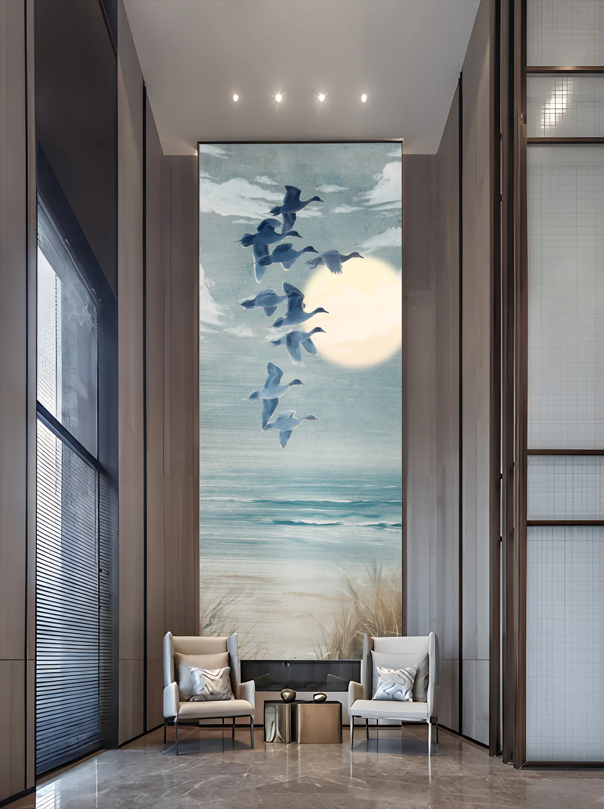 Coastal Flight Serenity Wall Mural