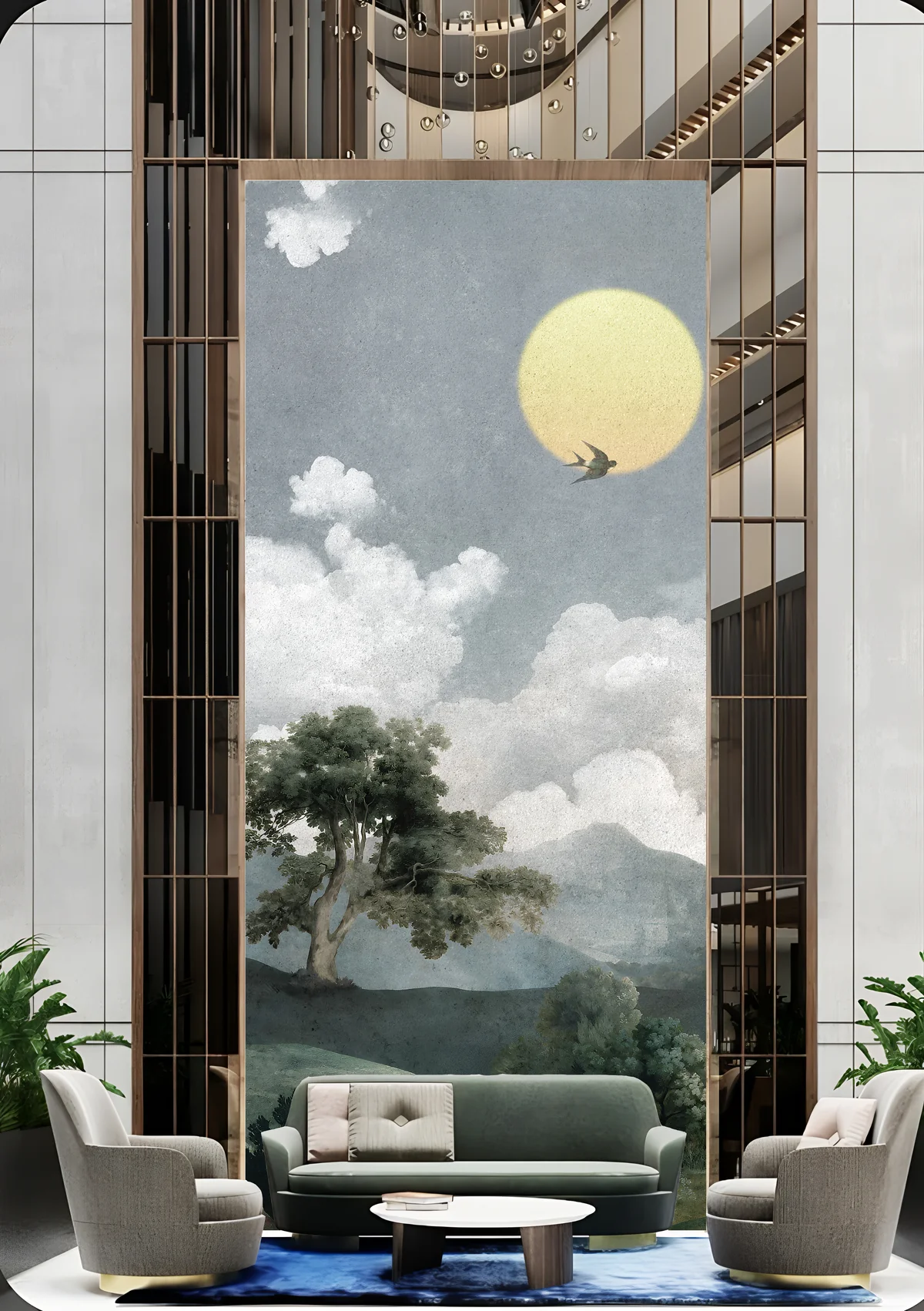 Serenity Sky Landscape Wall Mural
