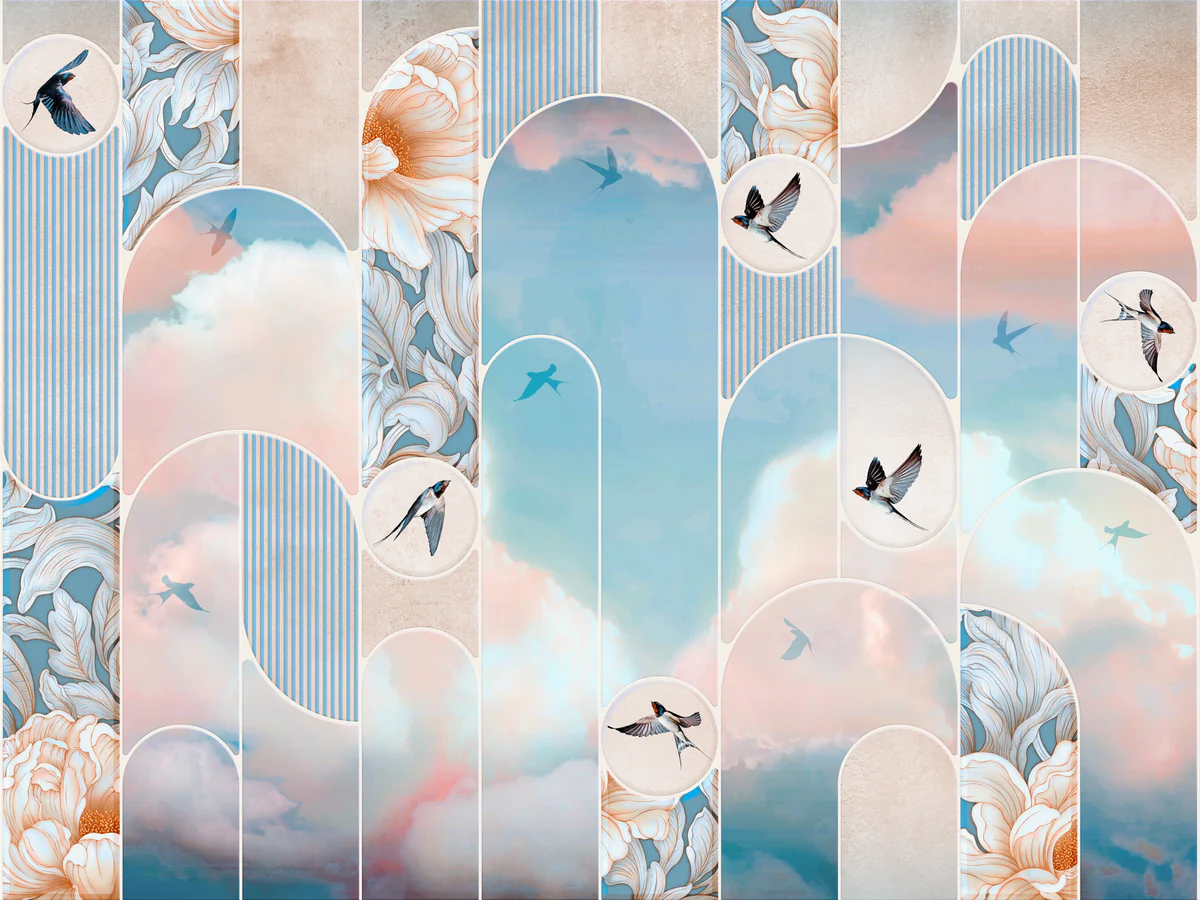 Ethereal Sky Arches Wall Mural Alternate View