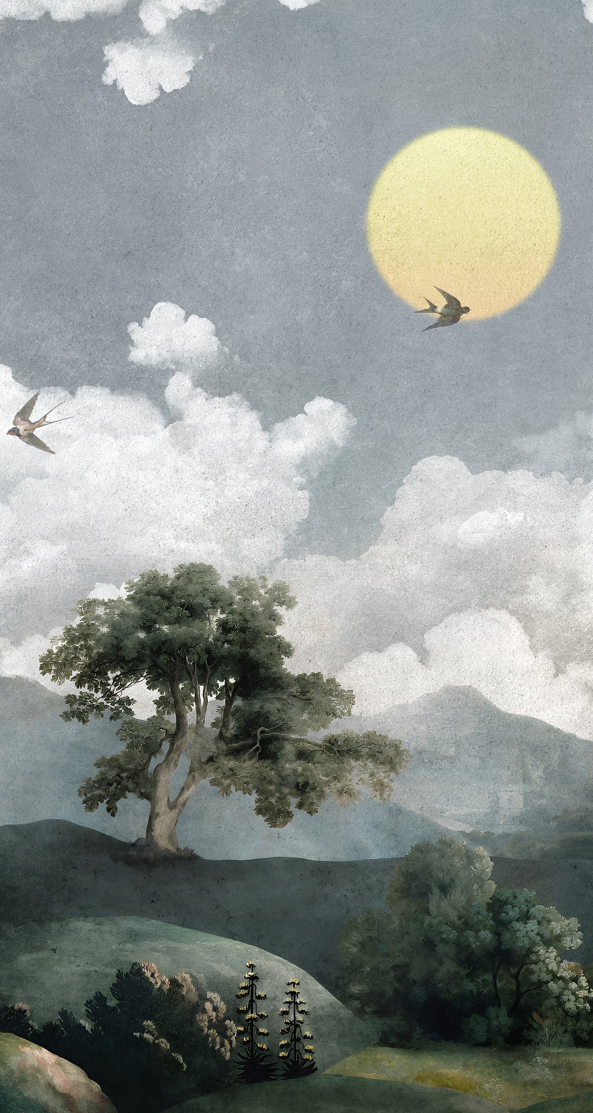 Serenity Sky Landscape Wall Mural Alternate View